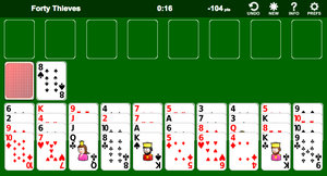 Forty Thieves Solitaire screenshot